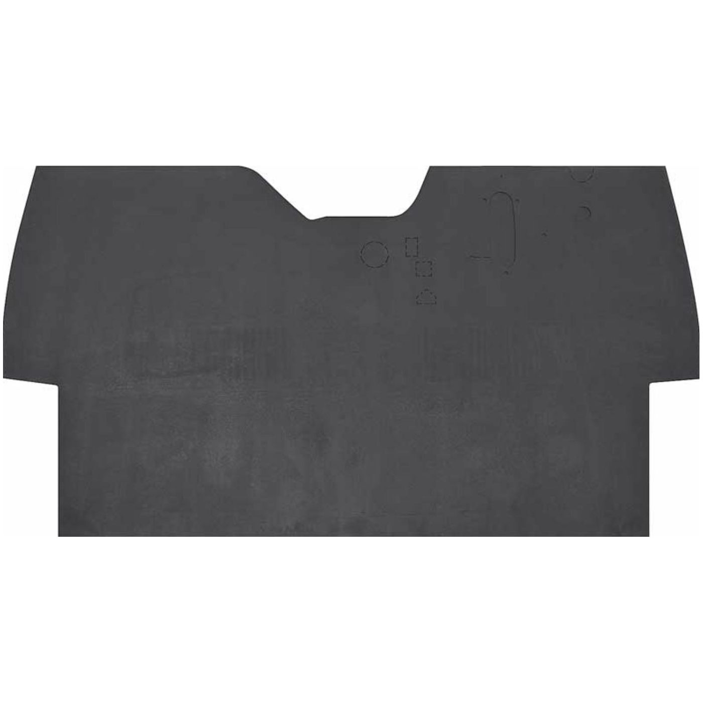 OE Style Rubber Floor Mat For 55-58 Chevrolet Truck Cab & Chassis 2Nd Series