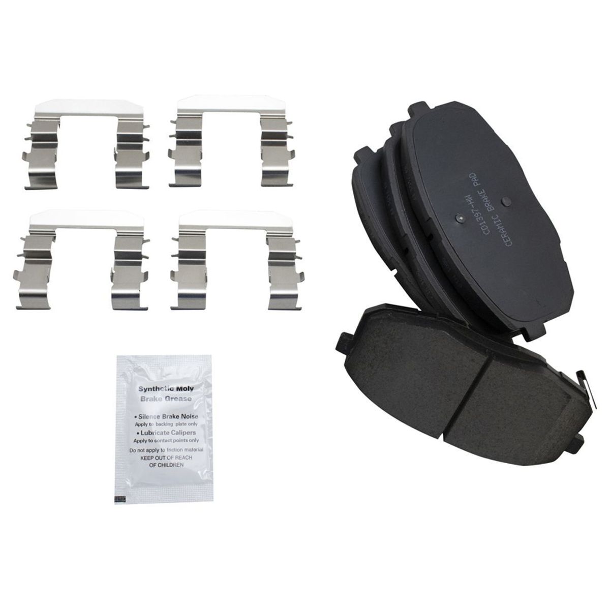 Front & Rear Ceramic Brake Pad Kit For 2014-2016 Kia Soul Hatchback W/Fluids