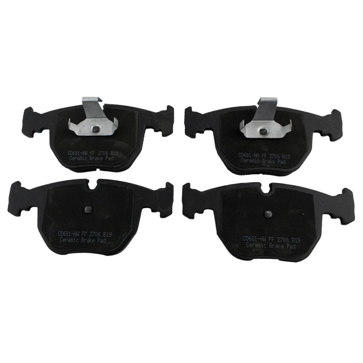 Disc Brake Pads Set Kit Posi Ceramic Front For BMW 5 7 Series