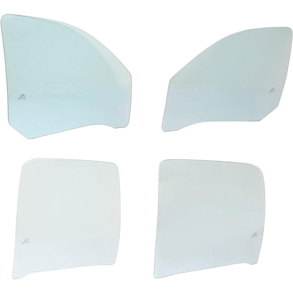 Set Of 4 Door Glasses Front & Rear Driver Passenger Side Left Right For Raider