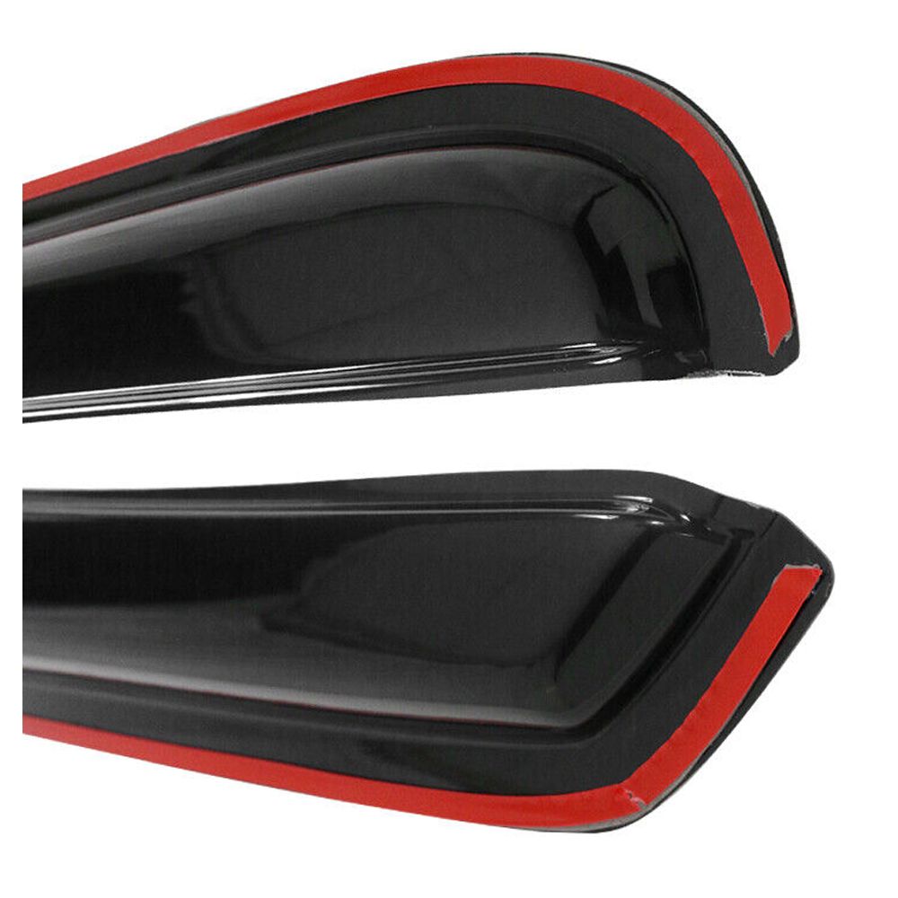 2 Sets Of - Fits 93-11 Ford Ranger In Channel Window Visors Rain Sun Guard Vent Set