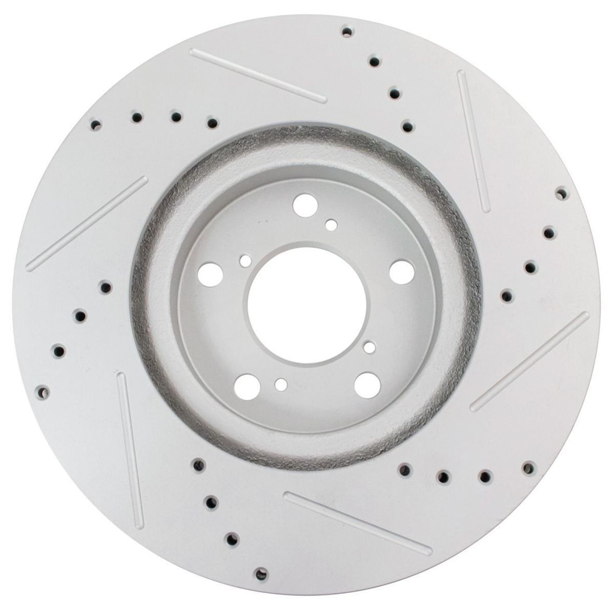 For Honda Odyssey Drilled Slotted Coated Brake Rotor & Ceramic Pad Front Kit