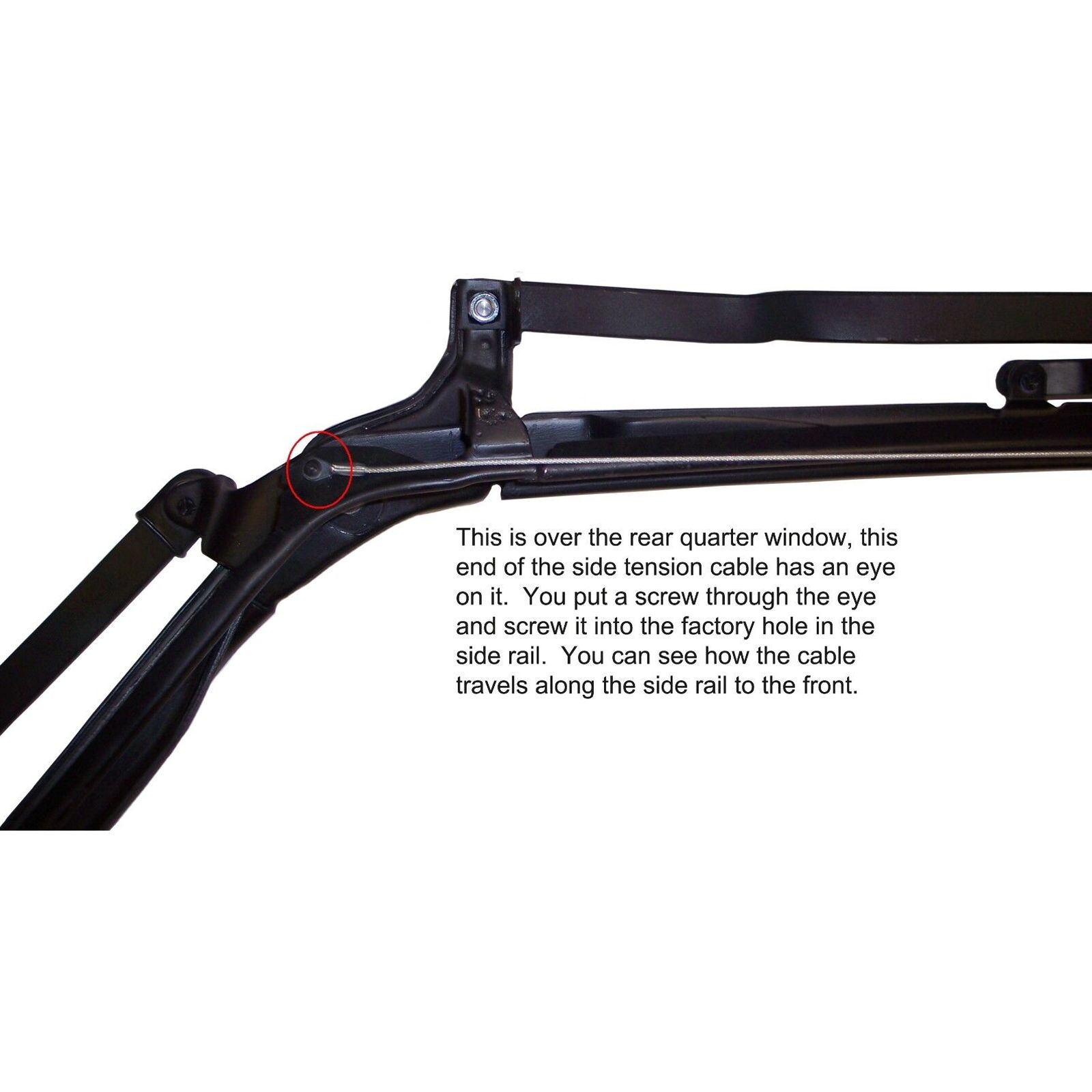 For 1965-1967 Oldsmobile 98 Holiday U/K Ninety Top Side Tension Cables Pr