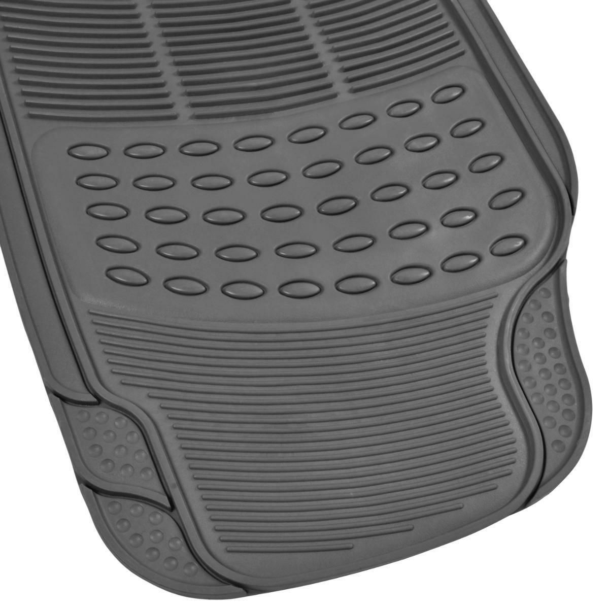 For 00-05 TJ Full 3 Row Car Rubber Floor Mats Gray All Weather W/Trunk Mat Duty