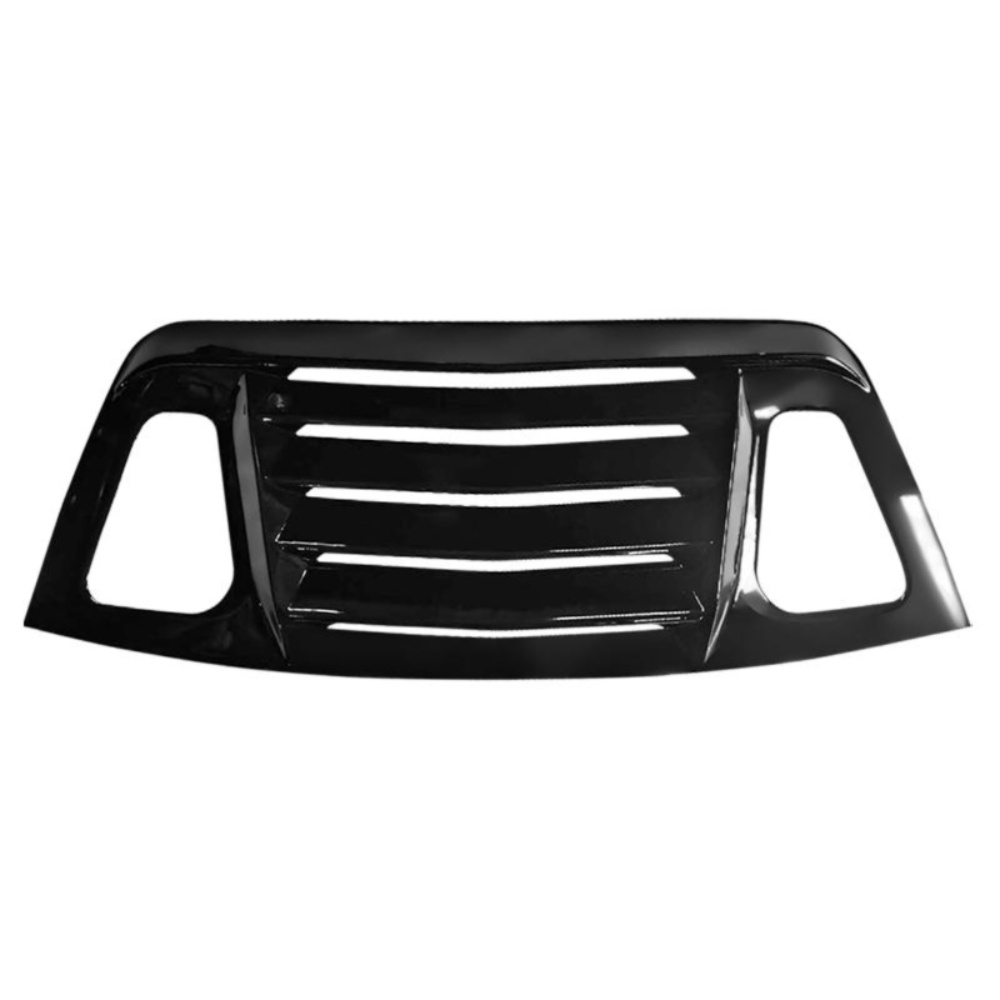 For Dodge Challenger V2 Rear Window Louver Windshield Gloss Black Rain Sun Guard
