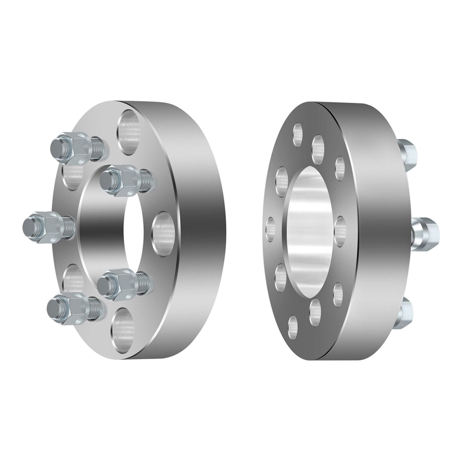 For 03-05 E-150 Club Wagon 2X 1.5" Wheel Adapters 5x5.5 To 5x4.5 1/2" Studs
