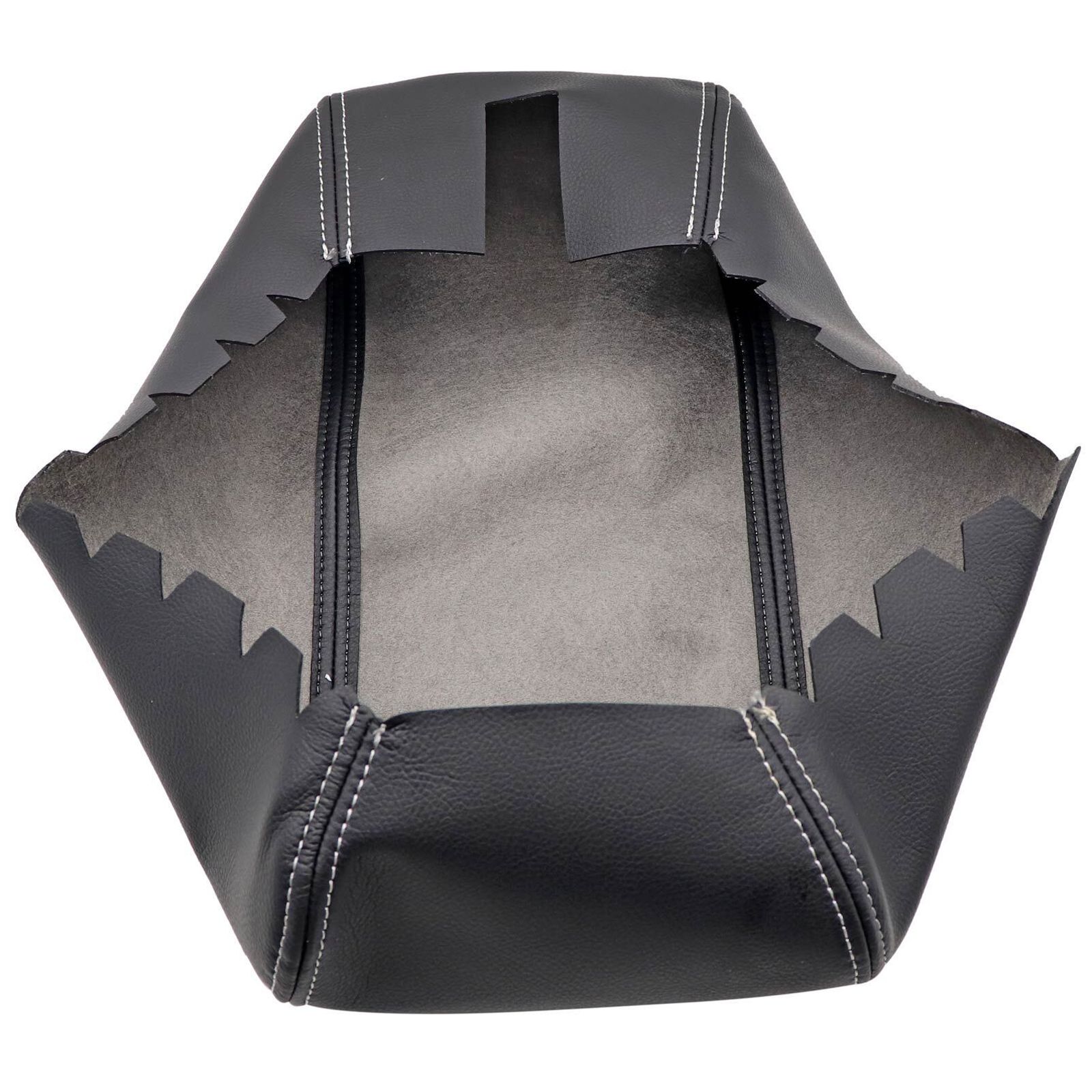 Leather Center Console Lid Armrest Cover For 11-19 Jeep Grand Cherokee Black