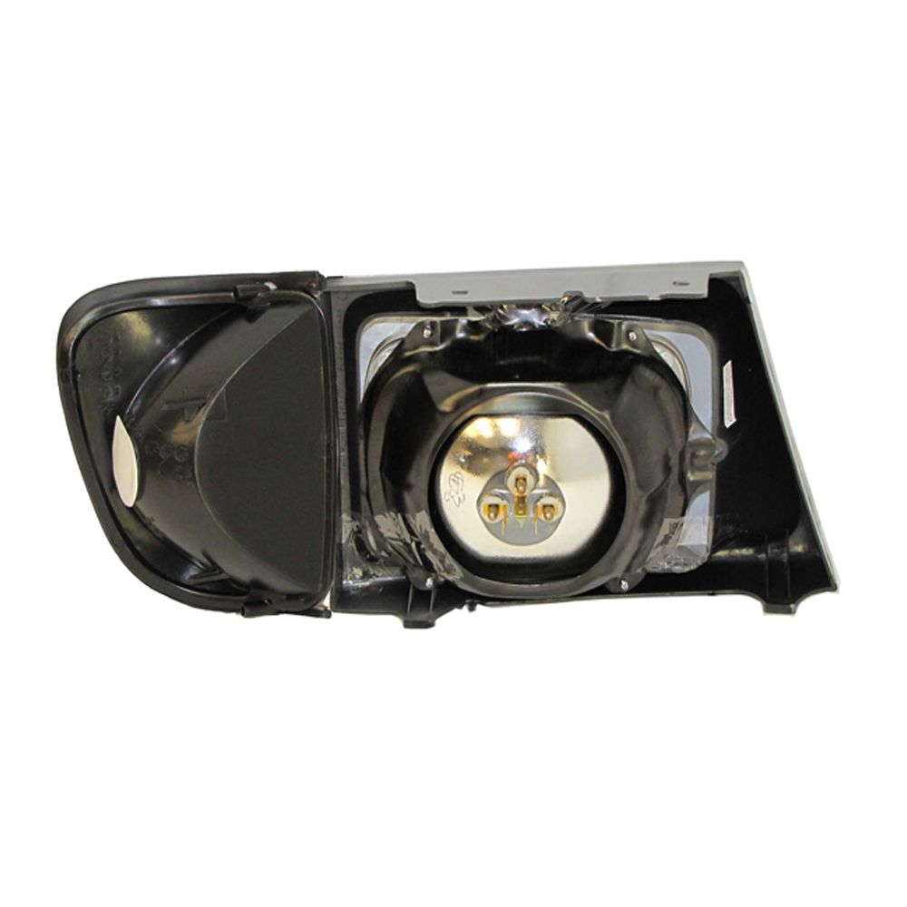 For E-350 Econoline Sealed Beam Headlight Door Silver Corner Light Left 3pcs