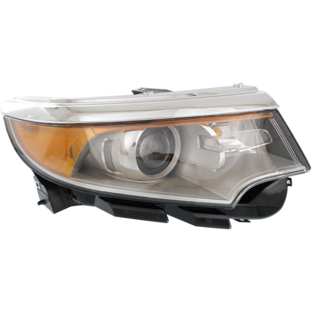Headlight For Ford 11-14 Edge SEL 11-14 Edge Sport Right Clear Lens With Bulb