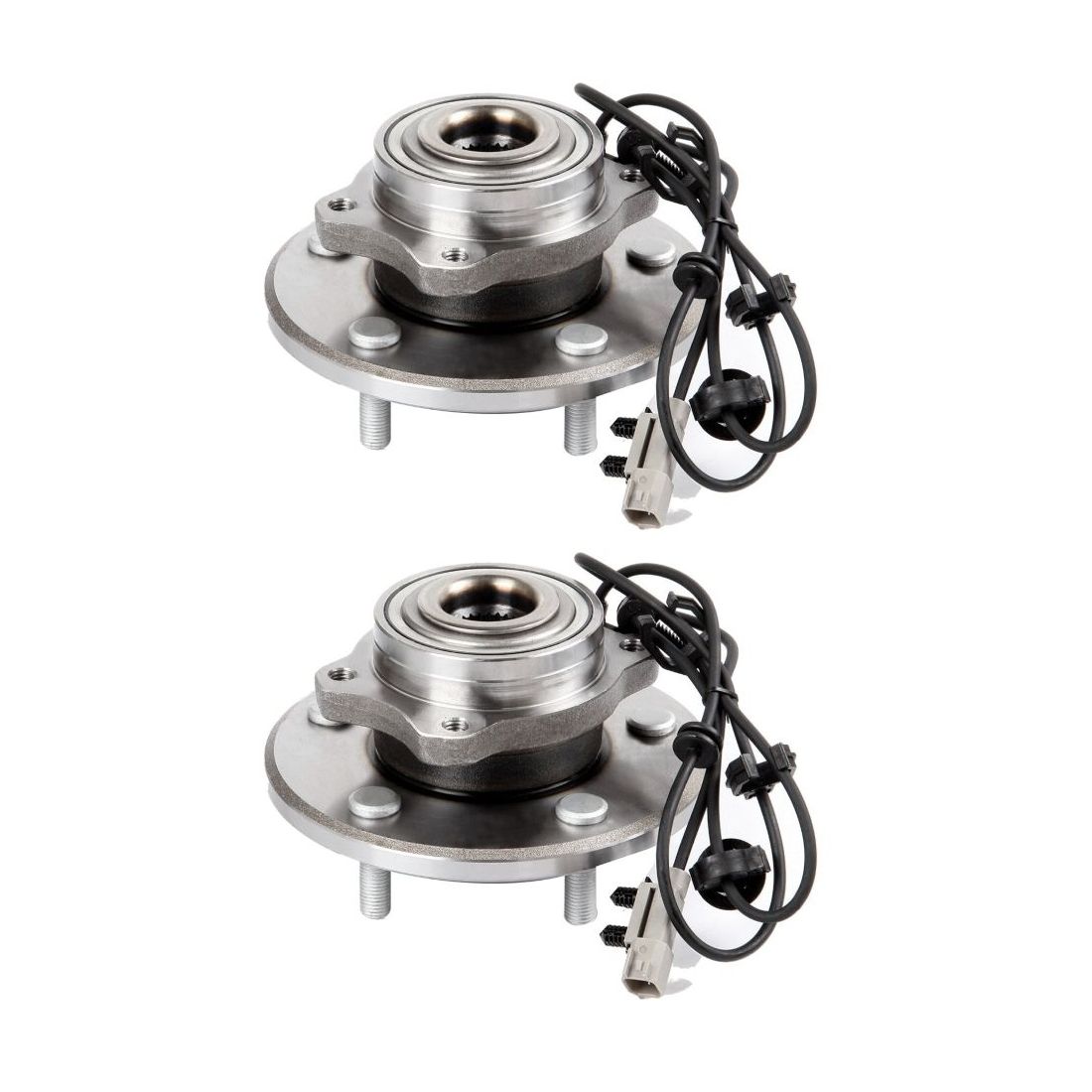 2 Sets Of - Rear Wheel Hub And Bearing Assembly For Chrysler 04-06 Pacifica W/ ABS