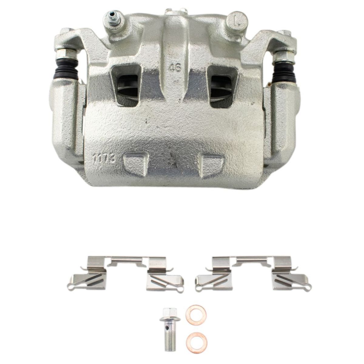 For 09-18 Frontier PRO-4X Front Disc Brake Caliper With Bracket & Hardware Pair