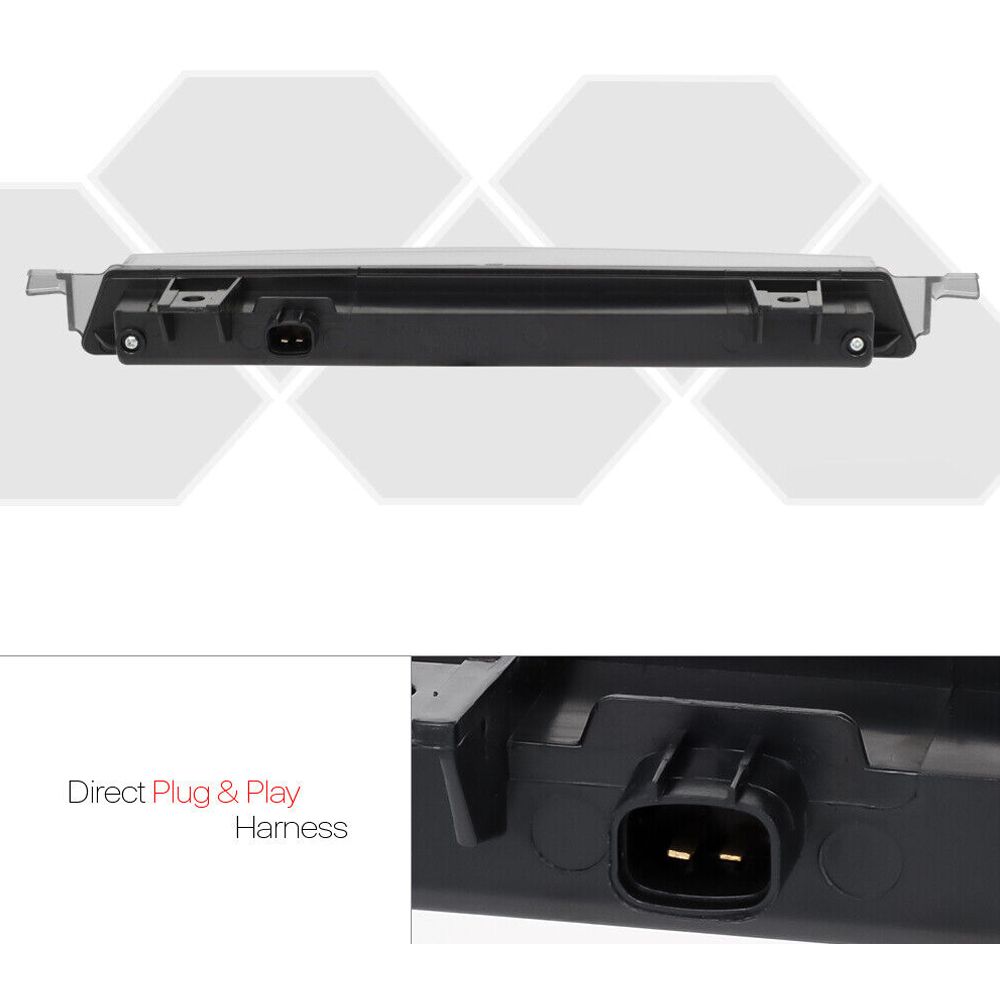 Fits 2009-2017 Traverse/Acadia[Chrome/Clear]LED Third 3rd Brake Light Tail Lamp