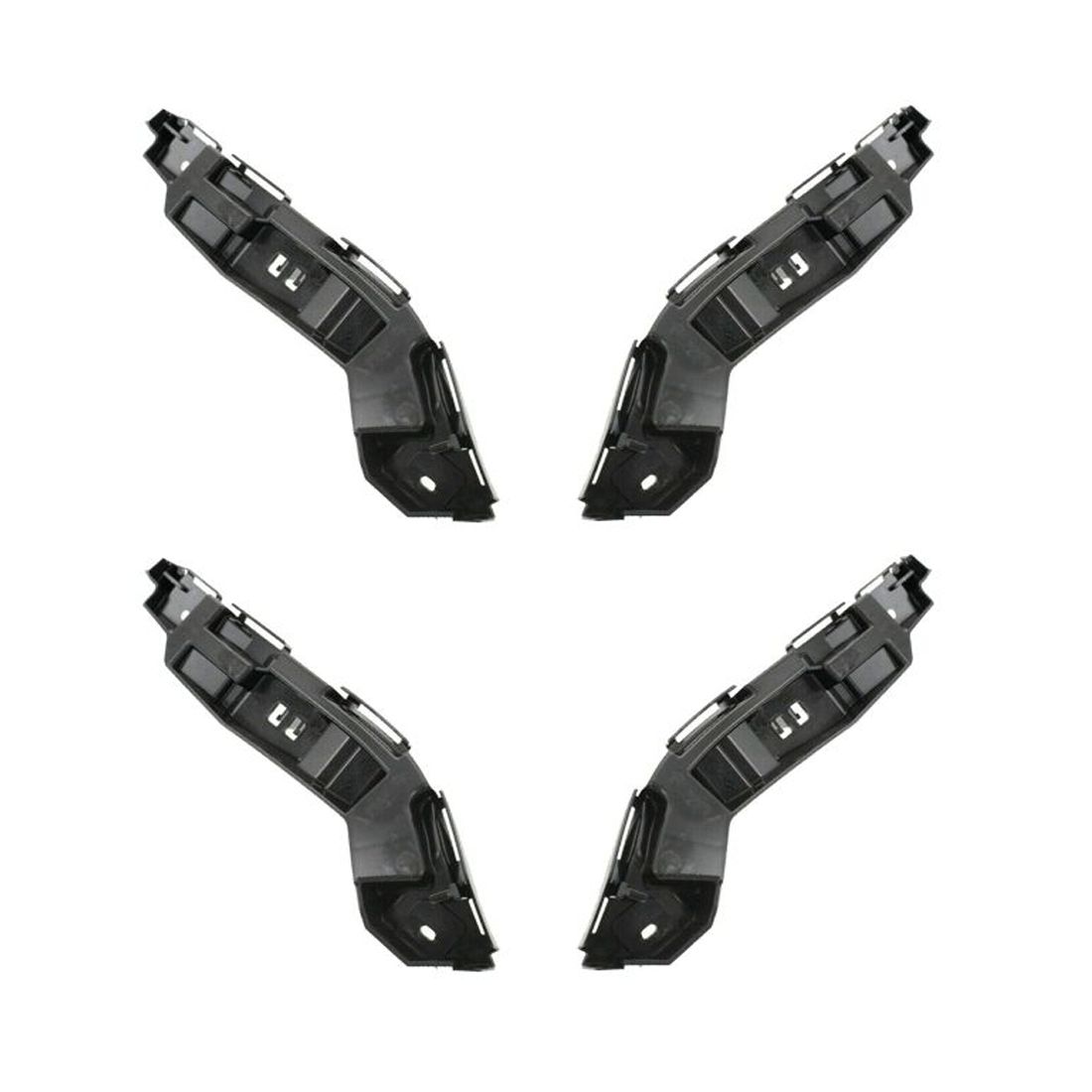 4 PCS - Front Bumper Bracket Side Cover Reinforcement Set For Ford 2010-2012 Fusion