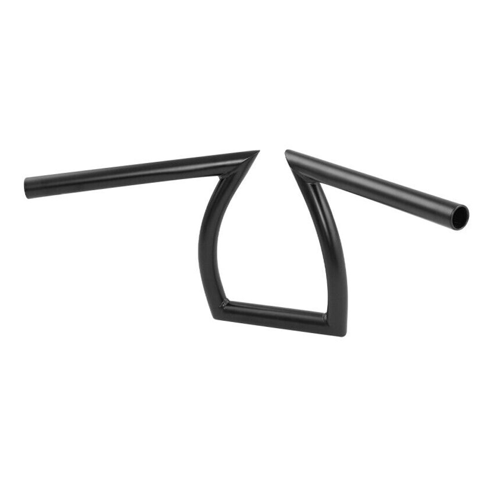 Black 1" Handlebars Z Bars For Harley-Davidson Honda Kawasaki Choppers Custom