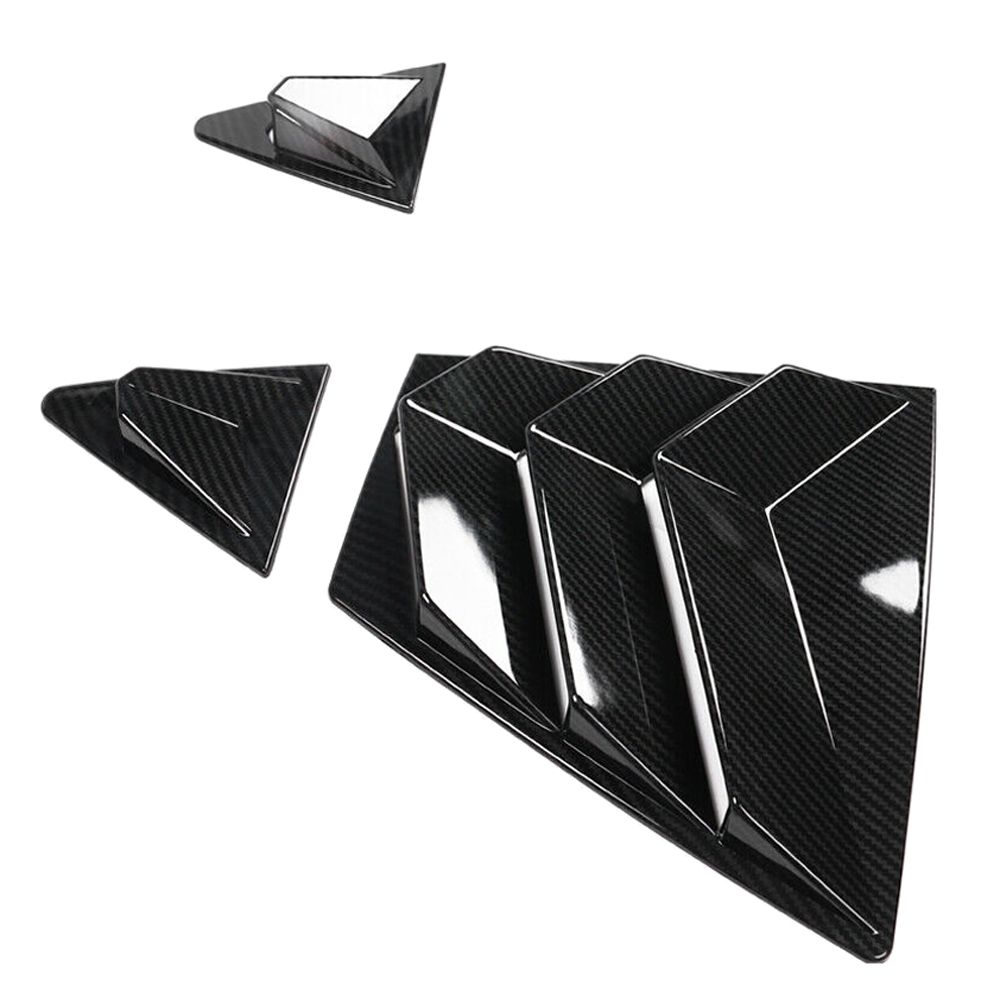 Fits 20-23 Toyota Corolla Side Window Louver Visor Guards 4PC Carbon Fiber Print