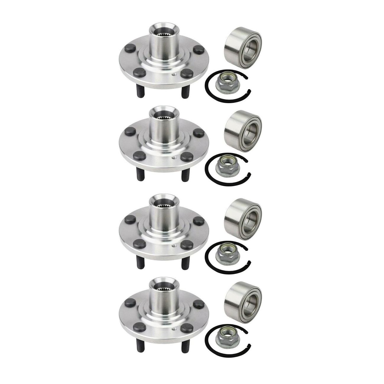 2 Sets Of - Front Wheel Bearing Hub Repair Kit For Ford 07-10 Edge Lincoln 07-10 MKX