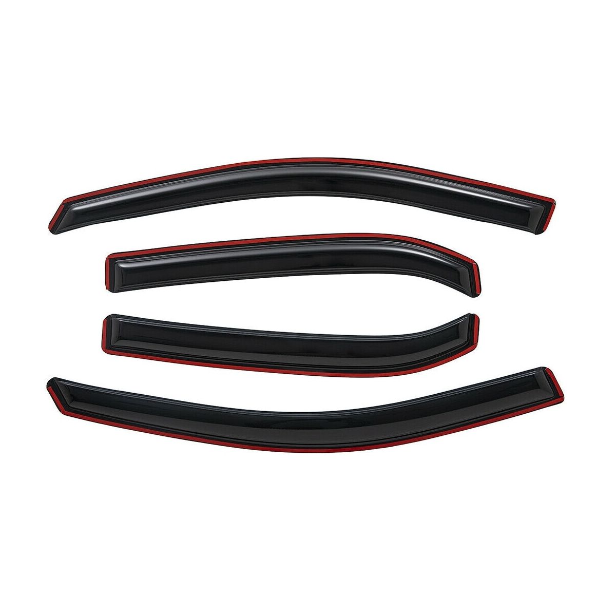 4pcs In Channel Style Sun Rain Window Visors Visor For 194166
