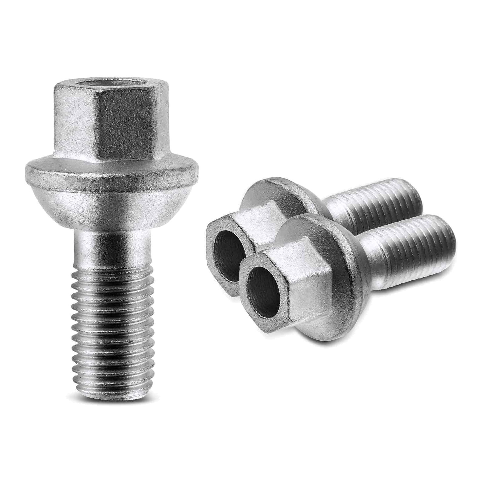 12 PCS - M12-1.5 Front Or Rear Wheel Lug Bolts For Benz Smart W451 Fortwo 2008-2016