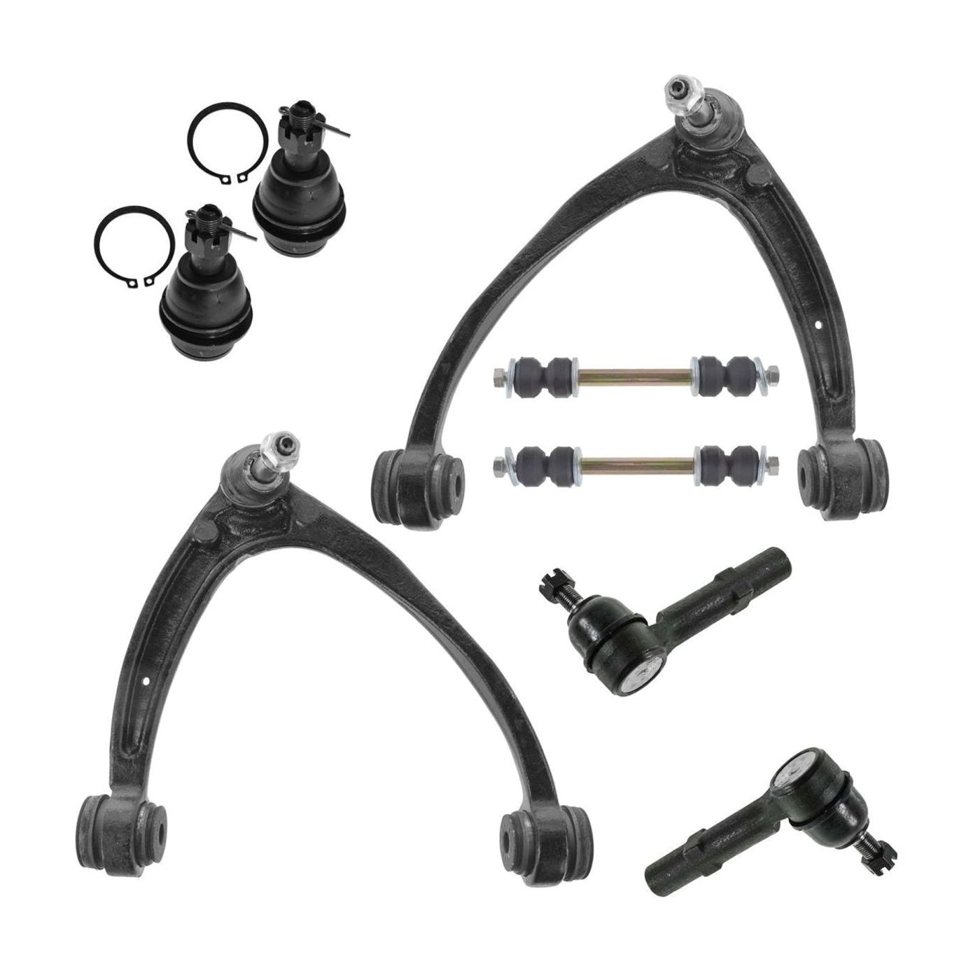 piece Kit Control Arm Ball Joint Tie Rod End Sway Bar For Chevy GMC