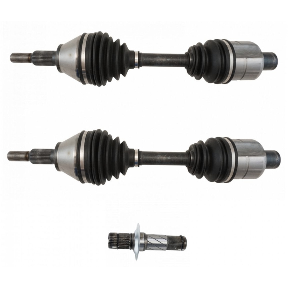 3pc Front CV For 12-18 1500 19-20 1500 Classic Axle Shaft Assembly Set 4WD Truck
