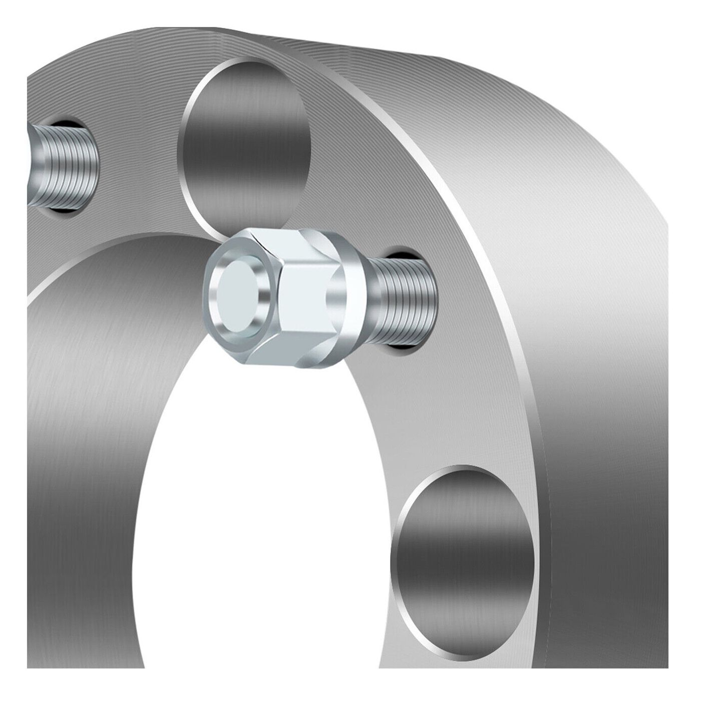 4X 2" Wheel Spacers 5x5.5 For Chrysler 09 Aspen Limited Hybrid With 9/16" Stud
