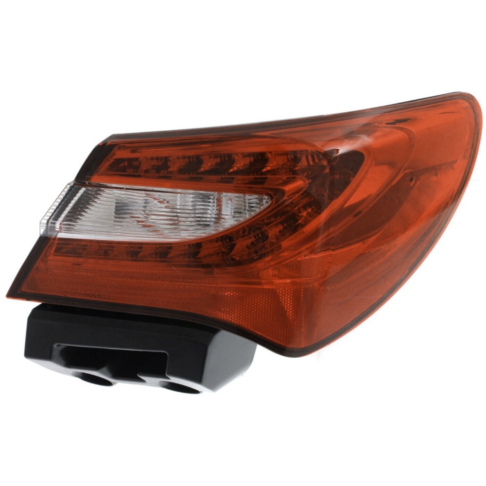 Halogen Tail Light Set For Chrysler 2011-2014 200 Clear/Red Lens W/ Bulbs 2Pcs