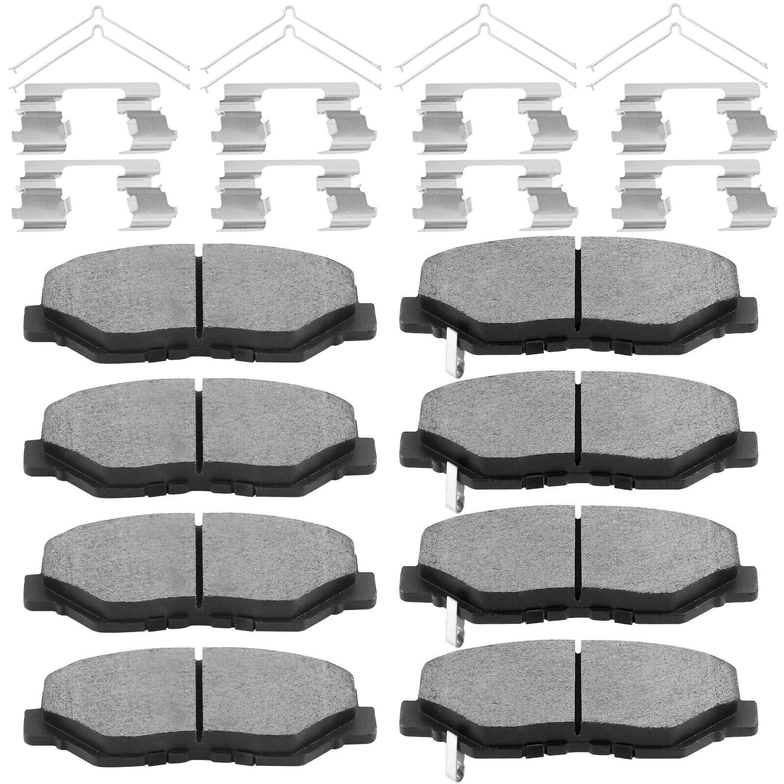 For 2003-2008 Honda Pilot 8pcs Front And Rear Ceramic Brake Pads W/Hardware