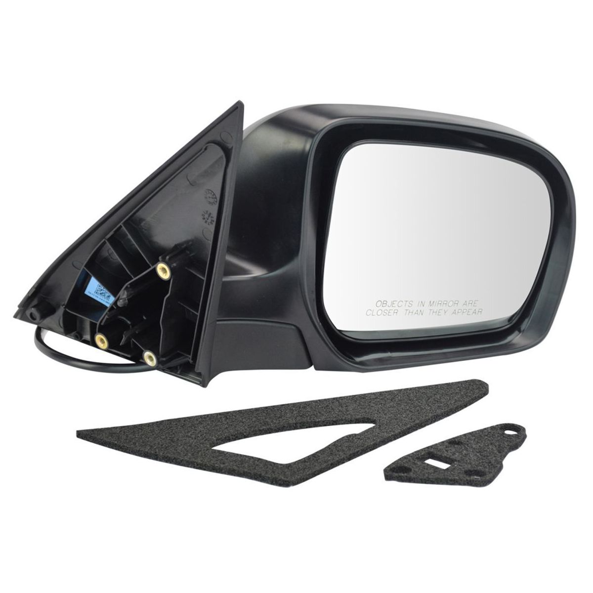 For Subaru 09-10 Forester Power Smooth Black Mirror Left & Right Pair Set Of 2