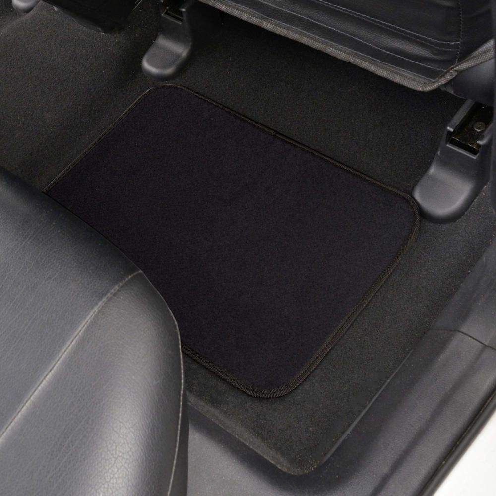 4pc Car Interior Solid Black Car Floor Mats Liner Pads For 15 Leon Mat Standard
