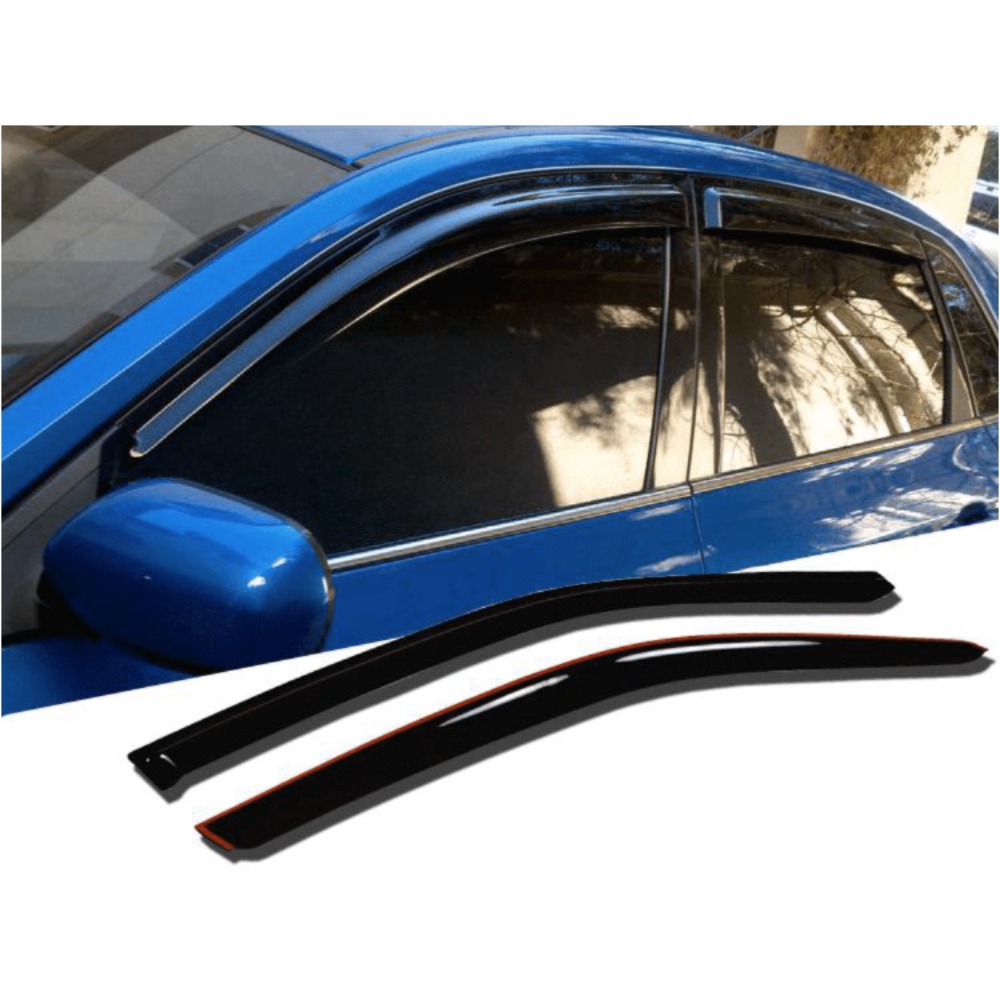 2pcs Out Channel Style Sun Rain Window Visors Visor For 95529