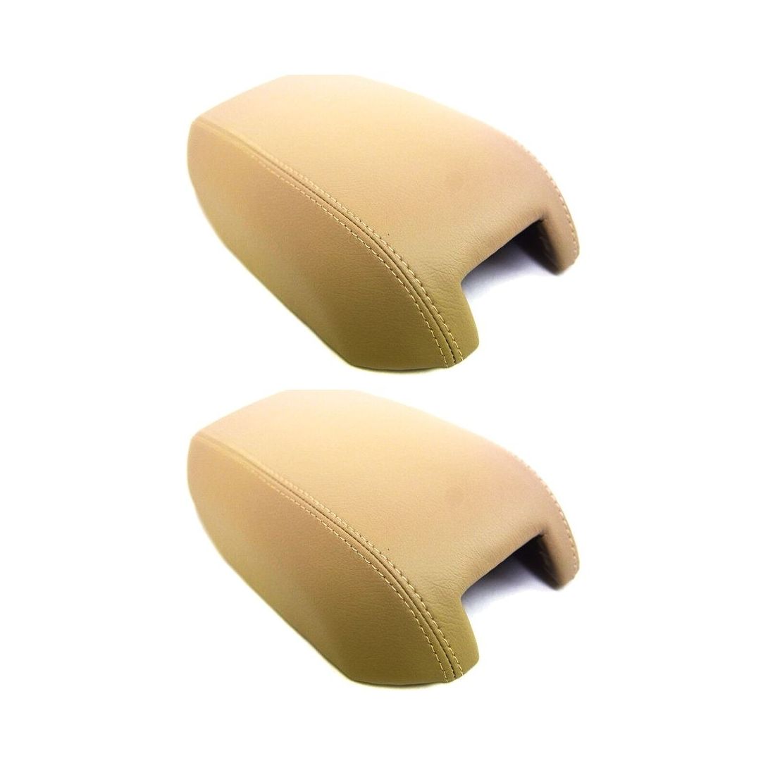 2 Sets Of - Center Console Armrest Cover Leather Synthetic For 2003-2014 Volvo XC90
