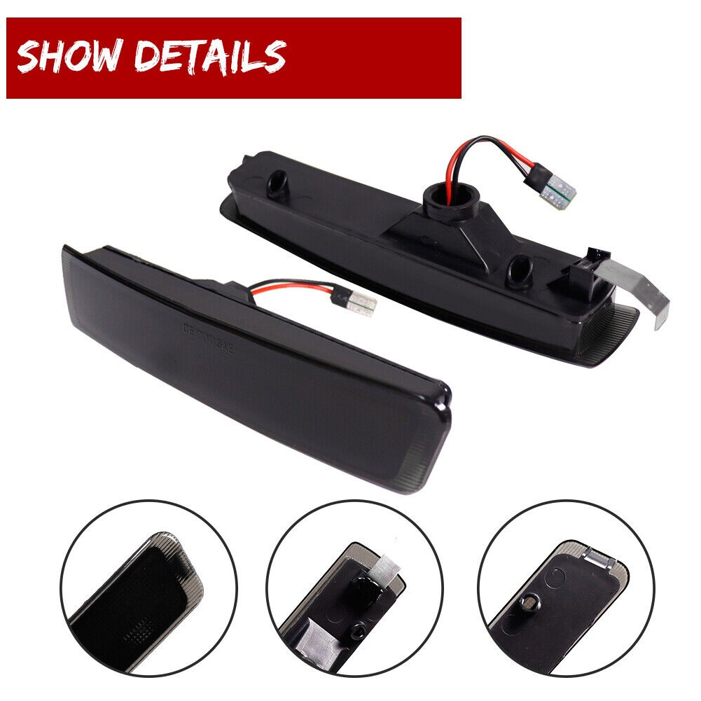 Smoked LED Front Side Marker Lights
