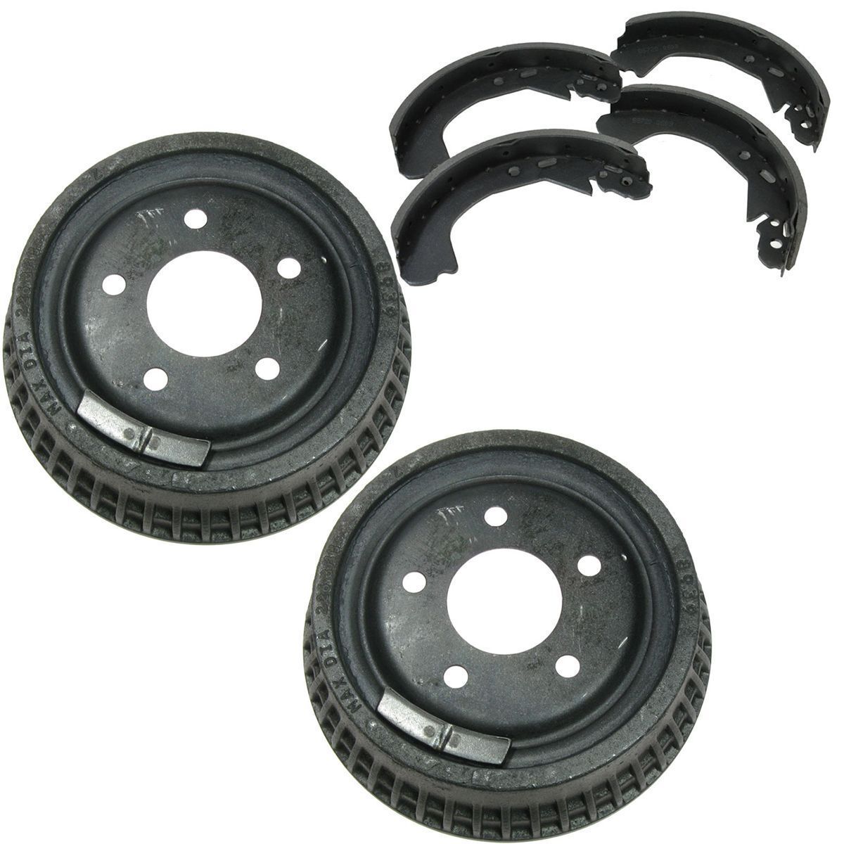 For 2004 Classic Brake Rotor Ceramic Pad Drum & Shoe Front & Rear Kit W/Fluids
