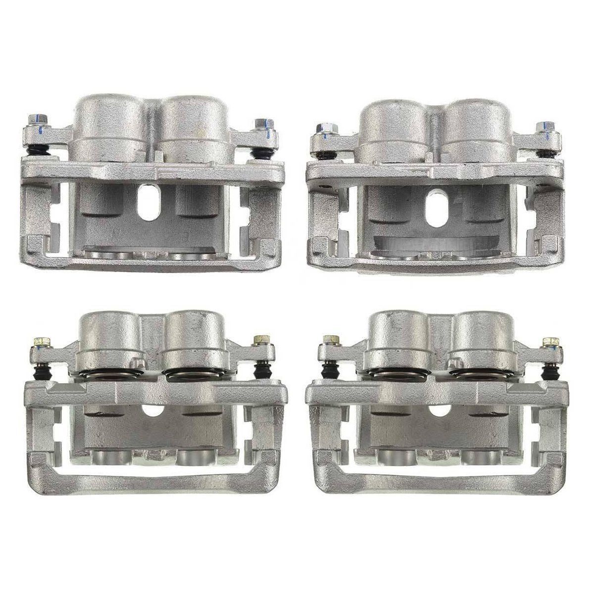 4x Brake Calipers W/ Bracket For Chevy Silverado 2500 GMC Hummer H2 Front & Rear