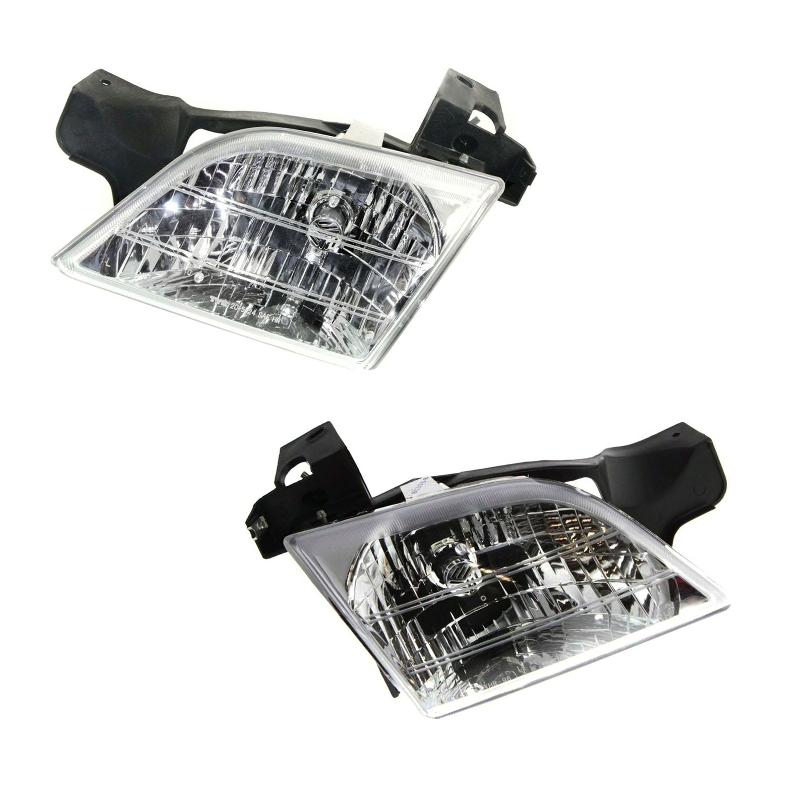 Headlight Set For Chevy Olds Pontiac Driver & Passenger Side W/ Bulb