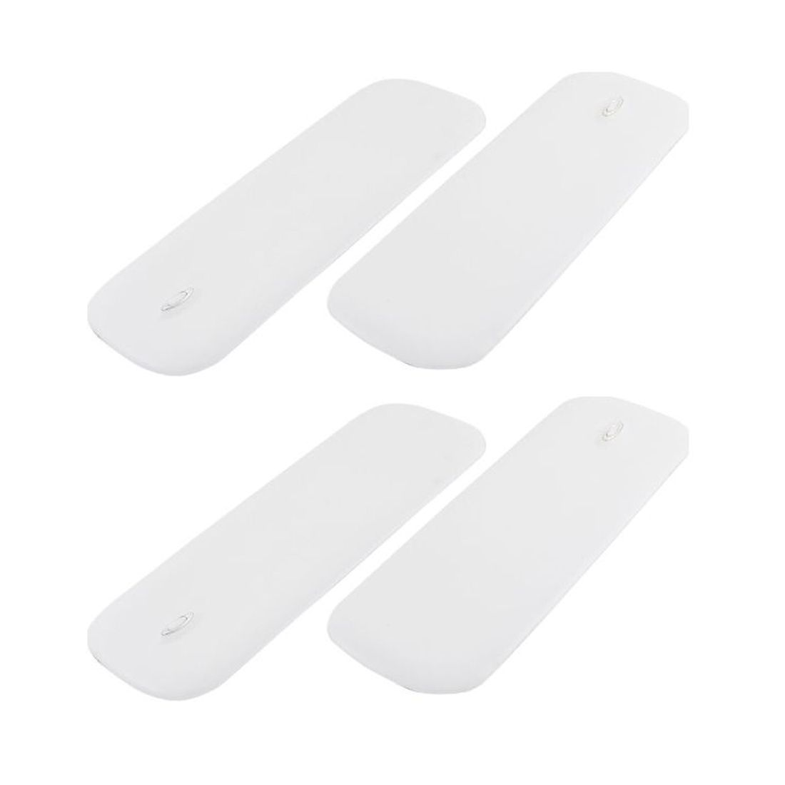 4 PCS - Car Rubber Front Rear Corner Bumper Guard Or Sticker White Pcs