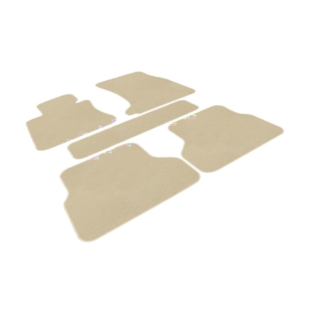 For 2004-2009 525i Base Sedan E60 5 5i Floor Mats Liner Nylon Beige Carpet 5PC