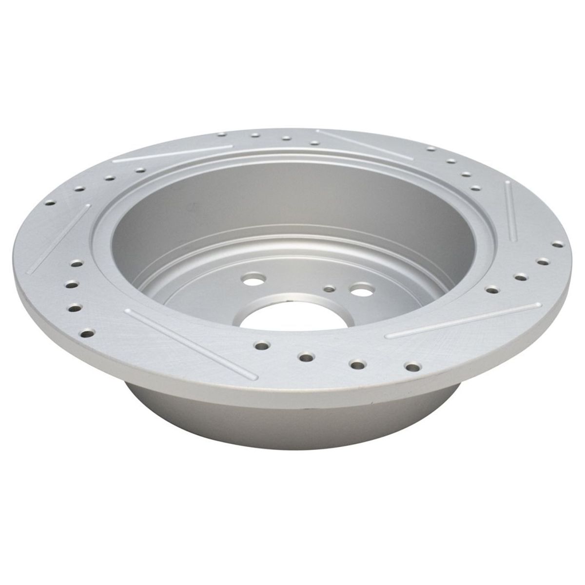 Front & Rear Ceramic Brake Pad & Performance Drilled Slotted Rotor