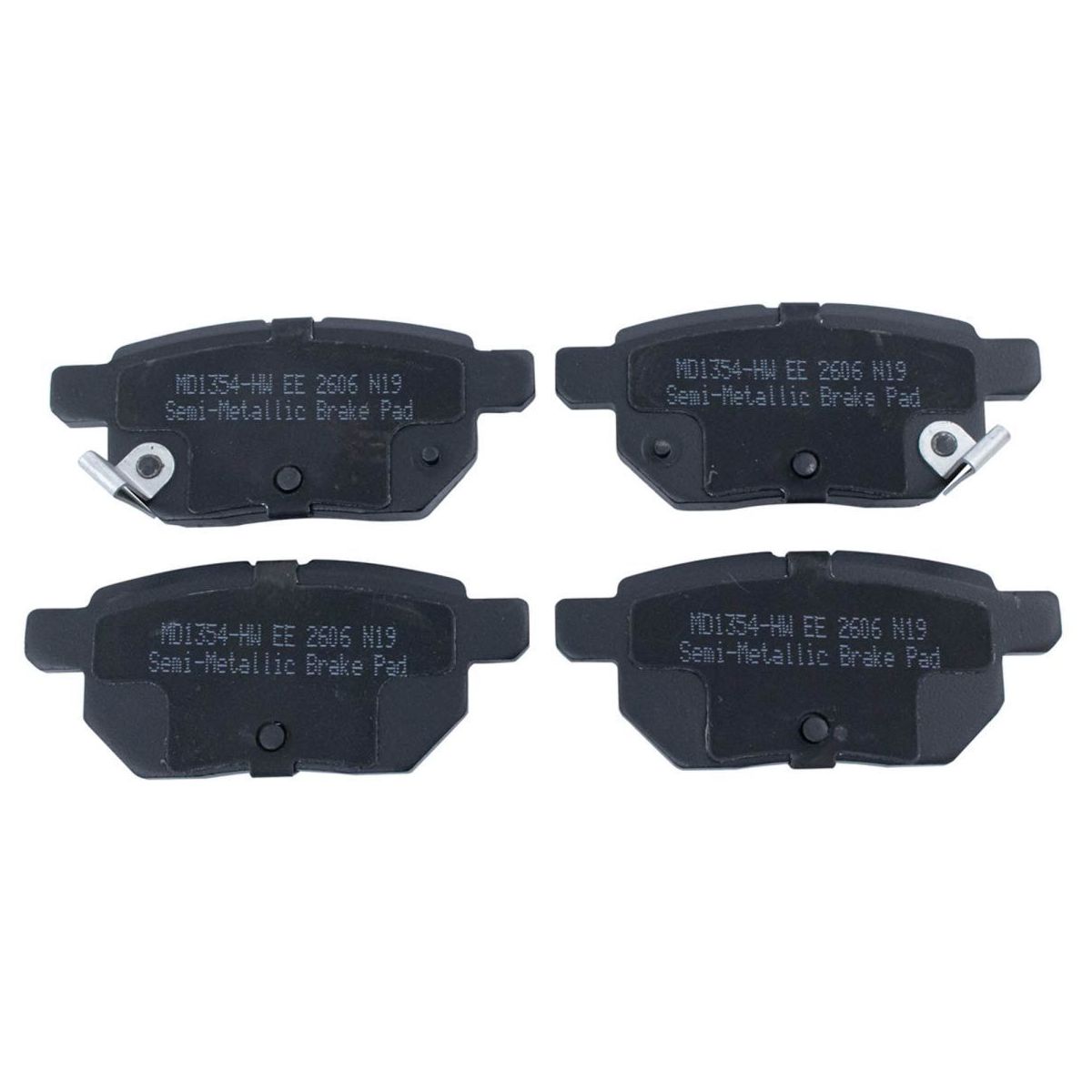 For 08-15 Scion XB Base Rear Metallic Disc Brake Pad Set & 2 Coated Rotor Kit