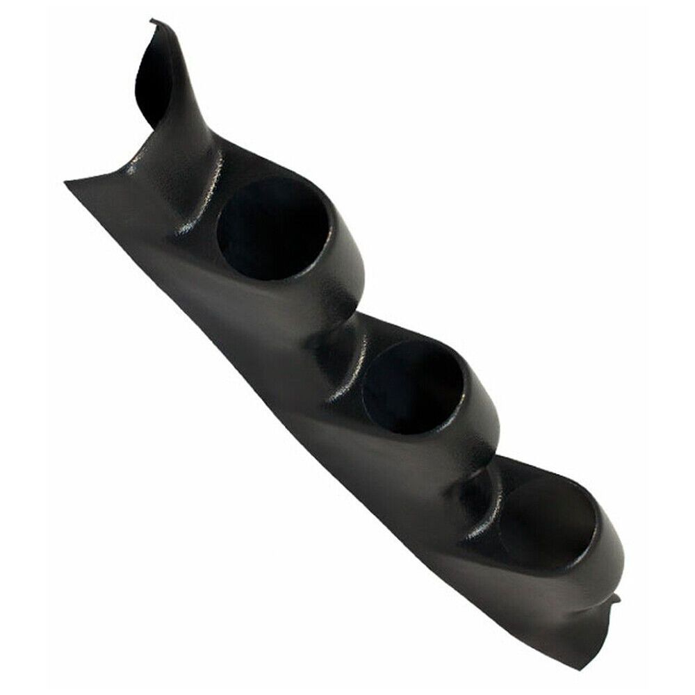 Black Triple Gauge 52mm Pillar For Nissan 03-08 350Z Coupe 04-08 350Z Convertible