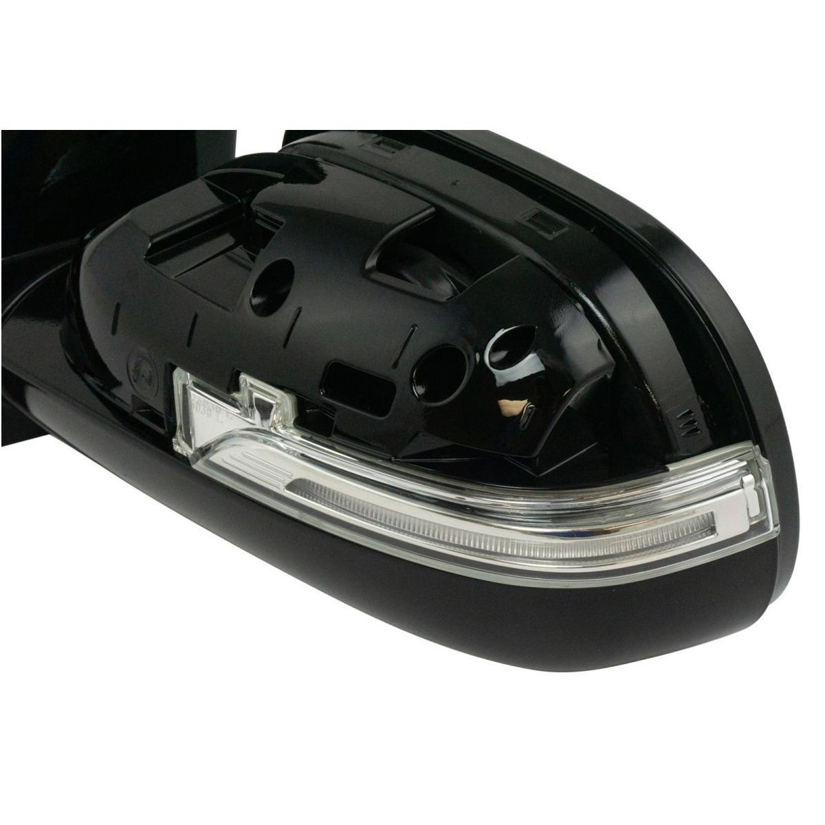 For 14-16 Kia Soul Mirror Power Heated Turn Signal Power Fold Smooth Black Left