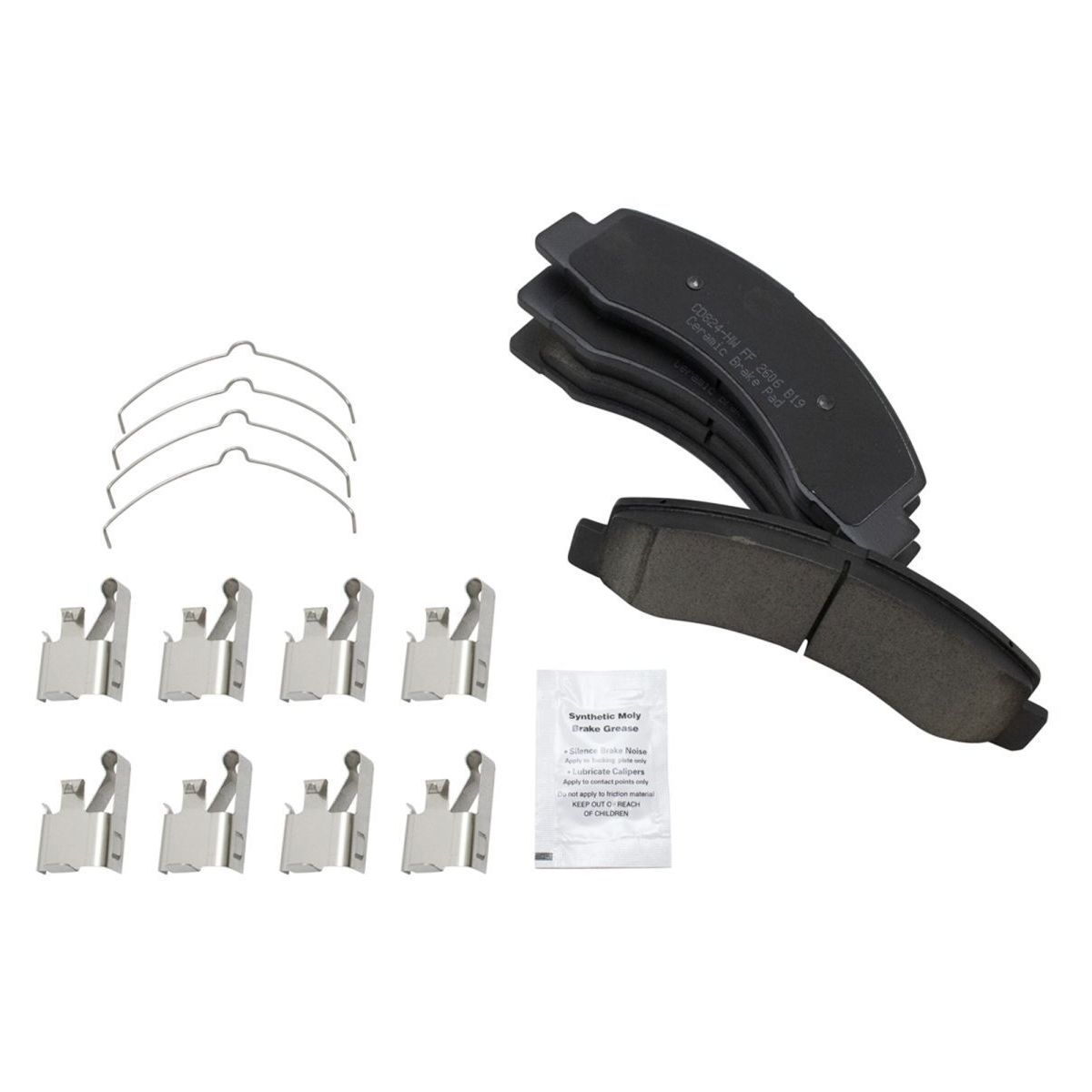 For 2000-2005 Excursion Limited Ceramic Front & Rear Brake Pad Kit W/Fluids