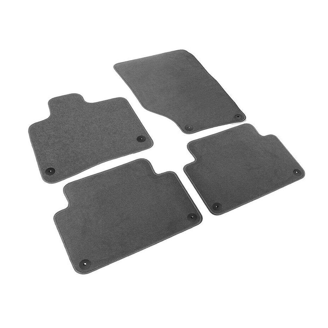 For 07-15 Audi Q7 Nylon Car Auto Floor Mats Liner Gray Front Rear Carpets 4PC
