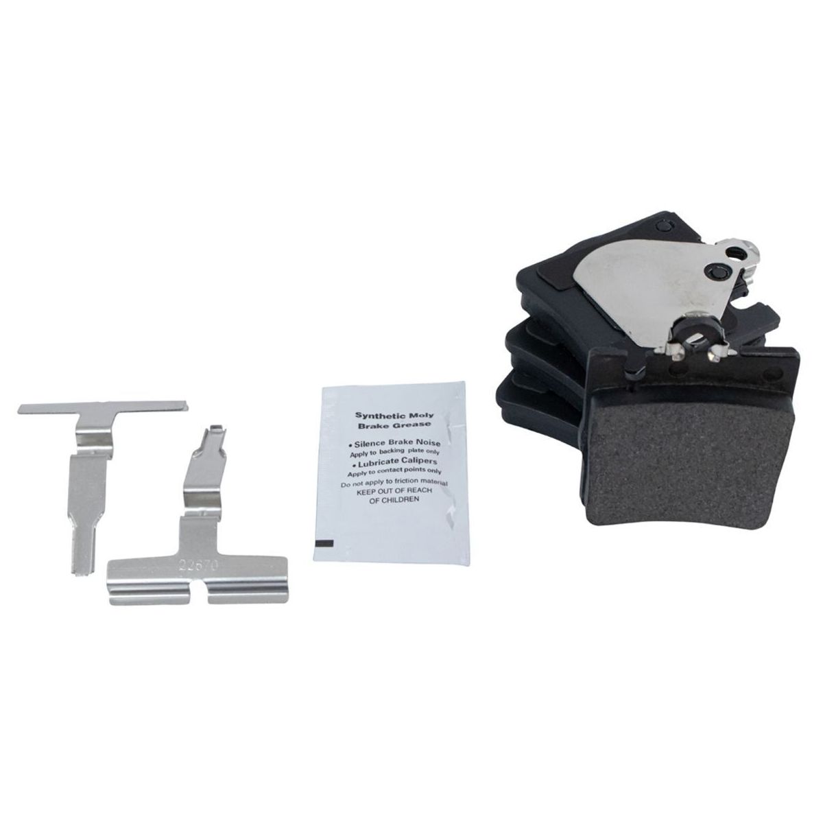For Mercedes-Benz 2003-2007 C230 Sedan Brake Pad & Rotor Rear Semi-Metallic Kit
