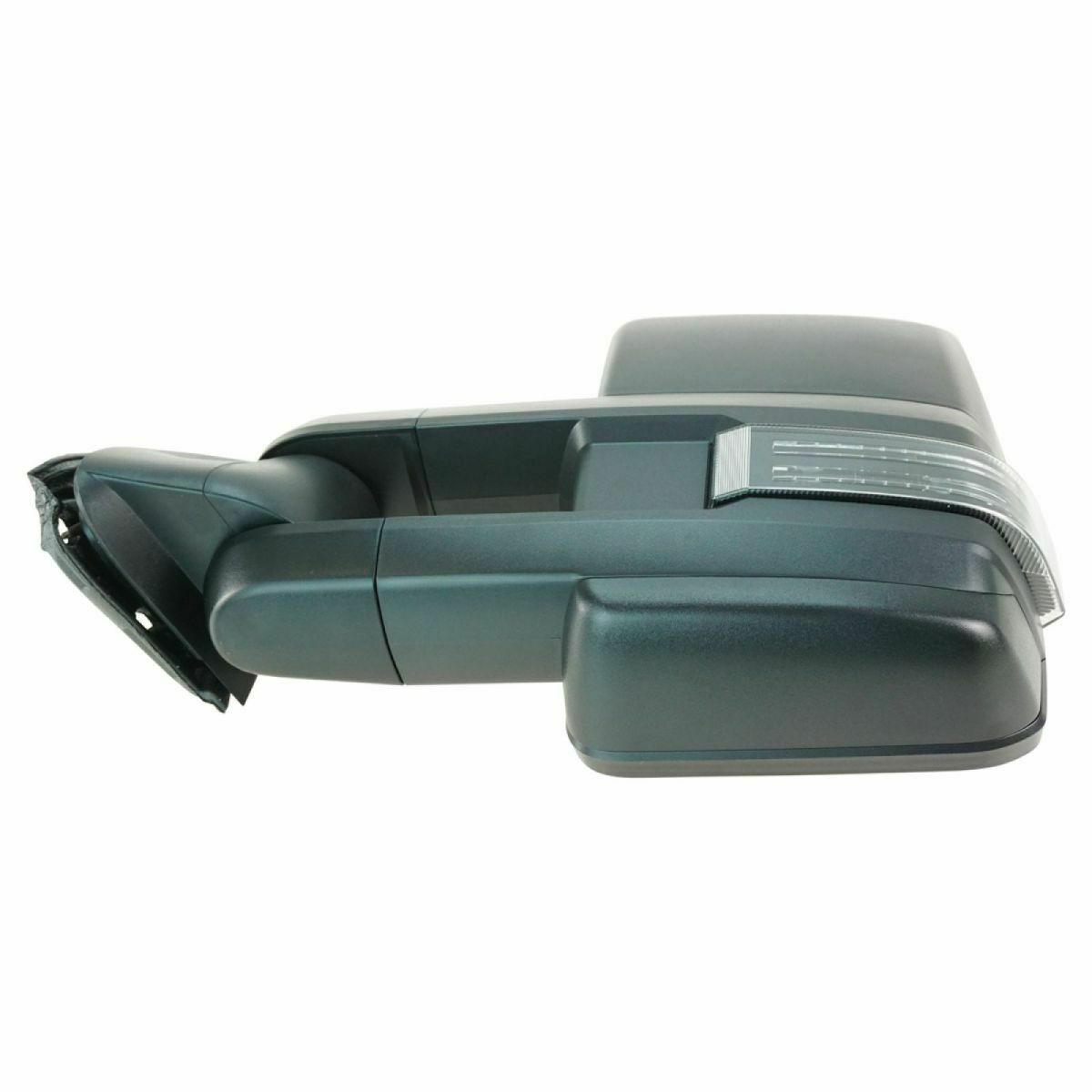 Towing Mirror Manual Smoked Signal LED Spotlight Pair For Truck