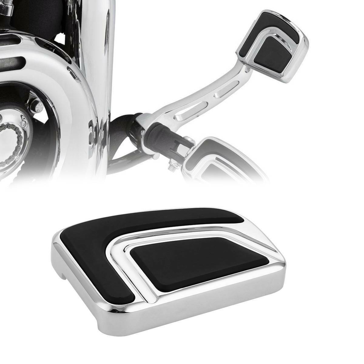 Chrome Airflow Large Brake Pedal For 1980-2022 Harley-Davidson Road