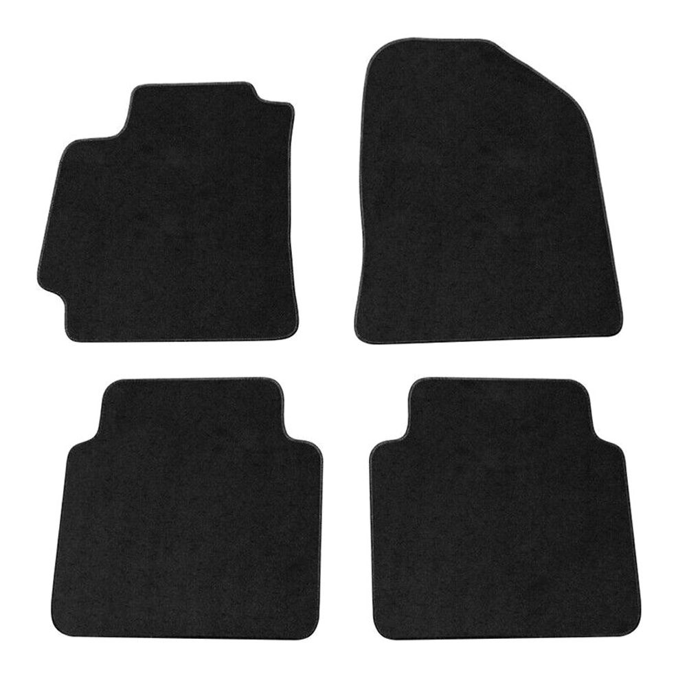 For 19-20 Elantra Essential Floor Mats Carpets Front & Rear 4PC Black Nylon