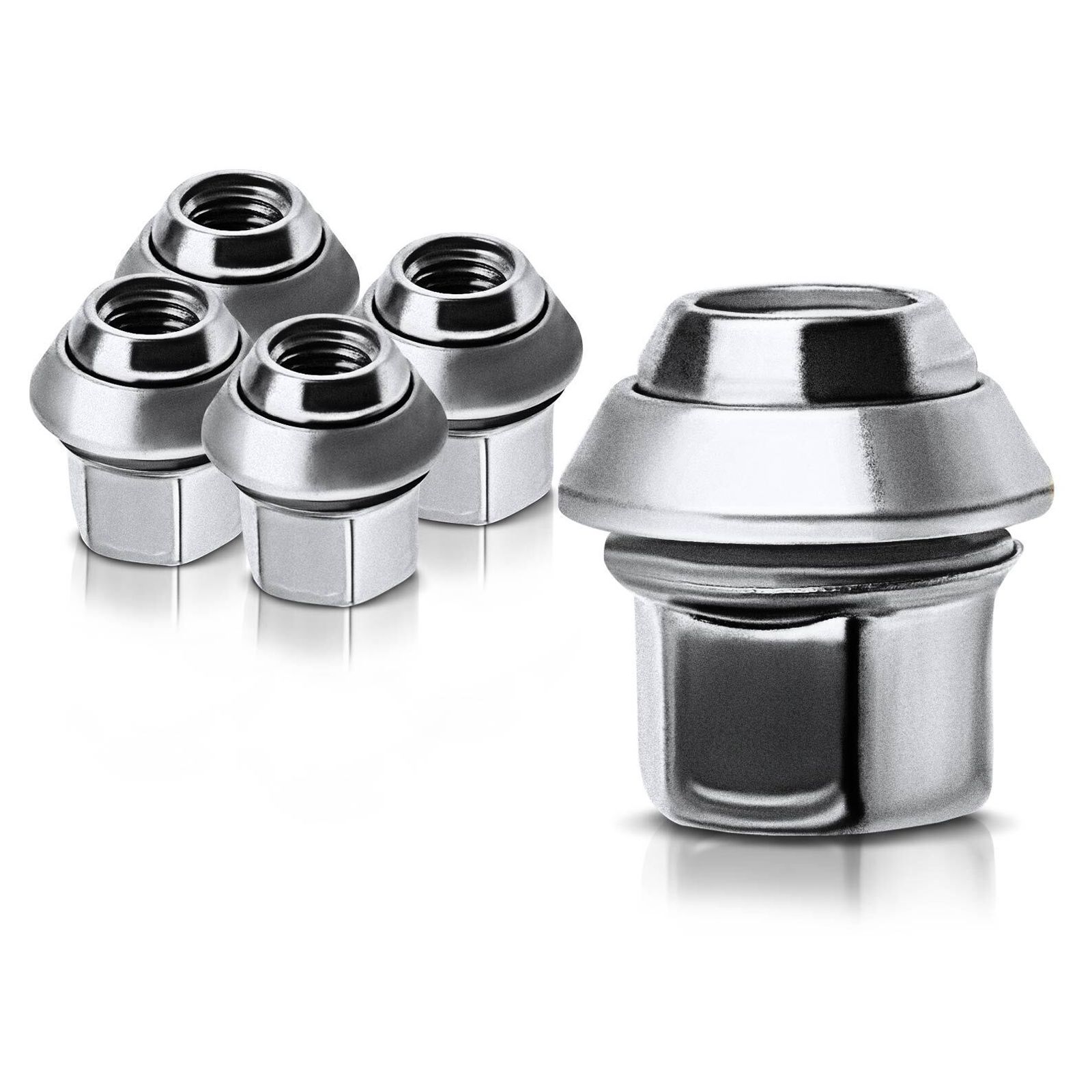 4 Sets Of - For Volvo 5x M12-1.50 Wheel Lug Nut For Volvo S40 04-11 C30 07-10 V50