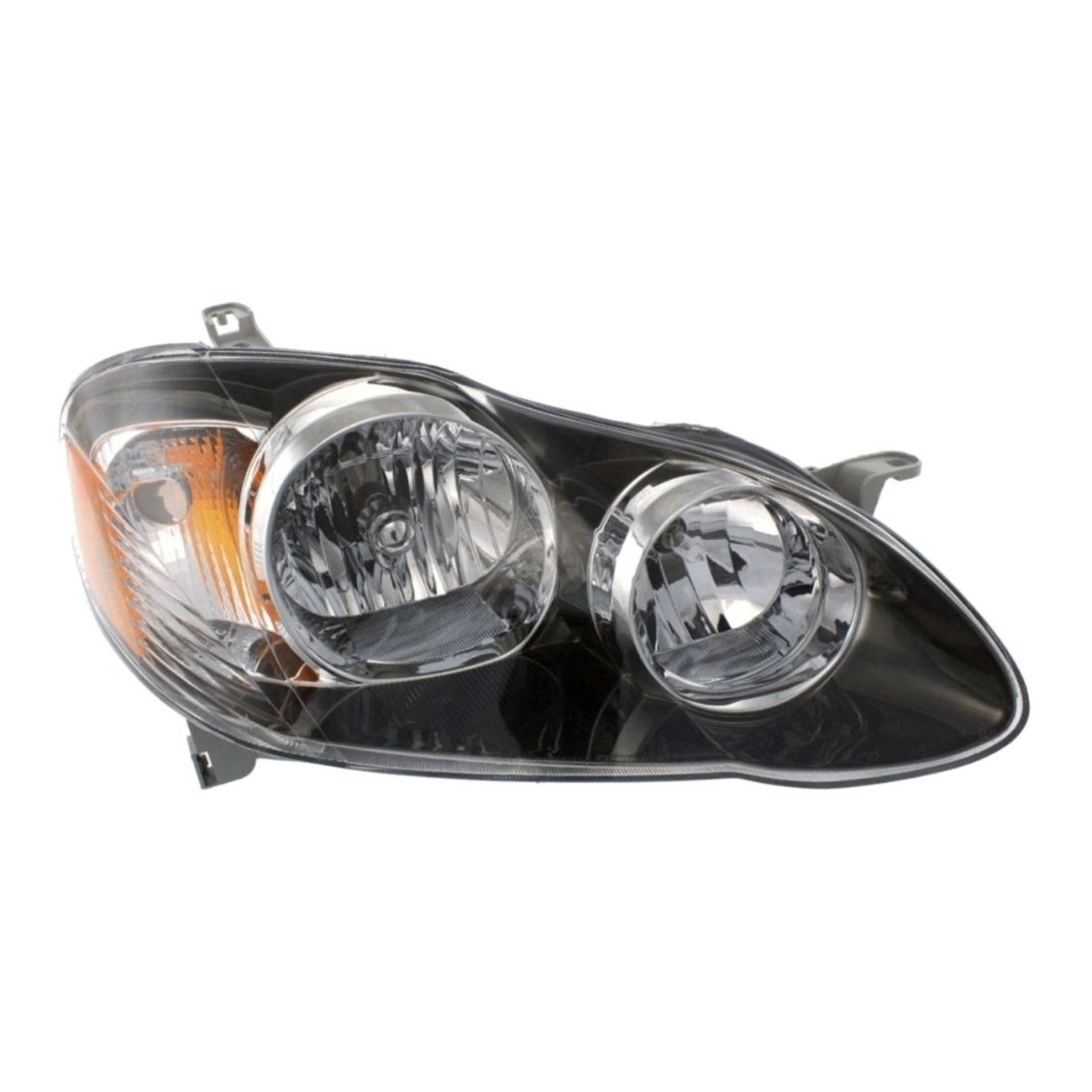 Headlight For 05-08 Corolla S 05-06 Corolla XRS Right Black Housing With Bulb