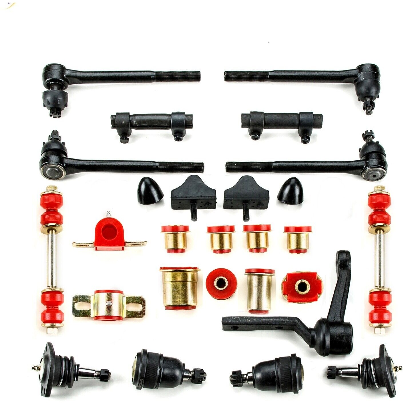 Red Poly Front Suspension Master Kit Oval For Olds 71 442 71-72 Cutlass